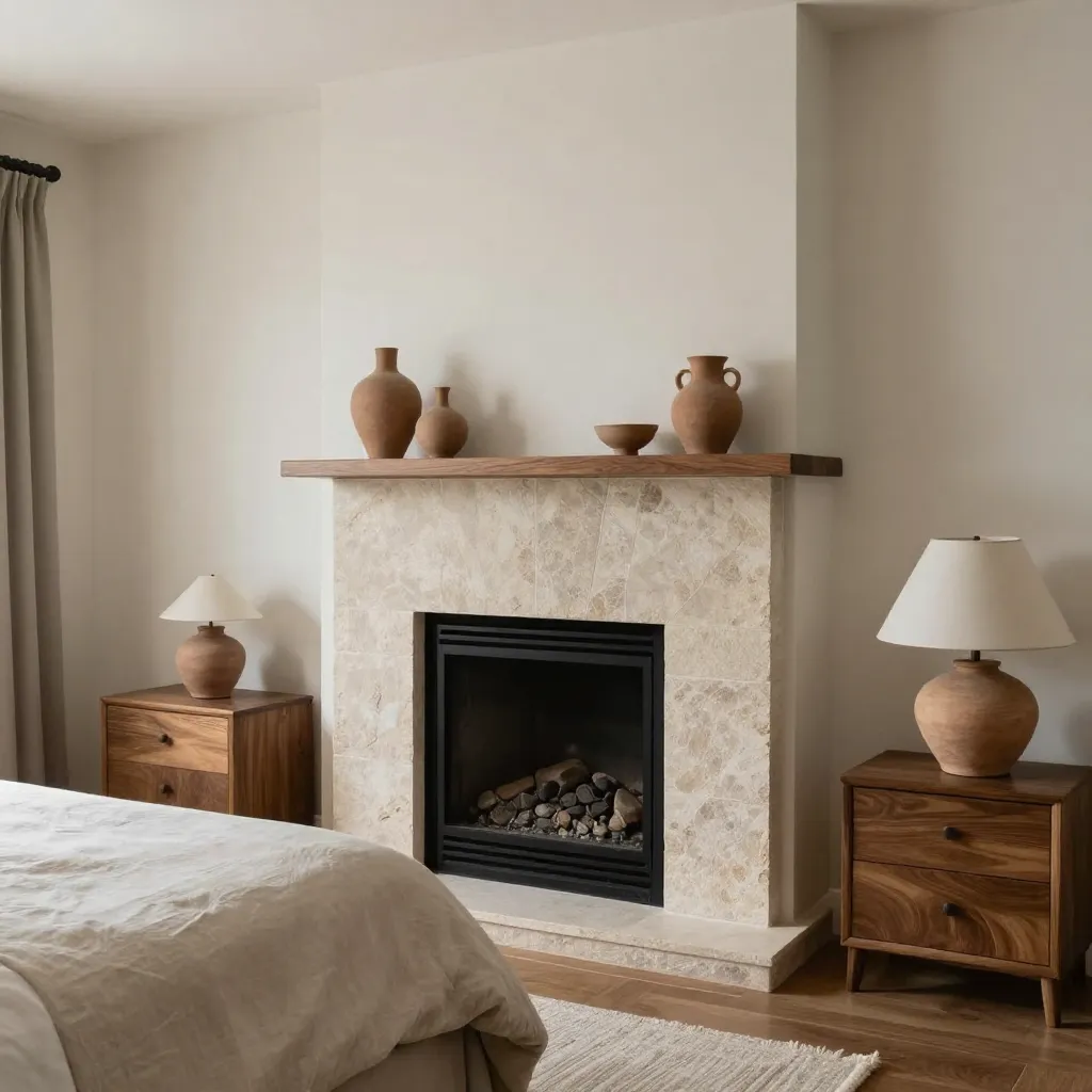 Interieur met houten elementen